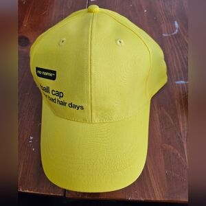 NWT NoName Yellow Baseball Cap Bad Hair Days